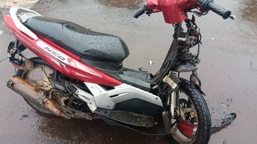 Motociclista fica ferido em colisão com carro no Jardim Santa Maria, em Toledo