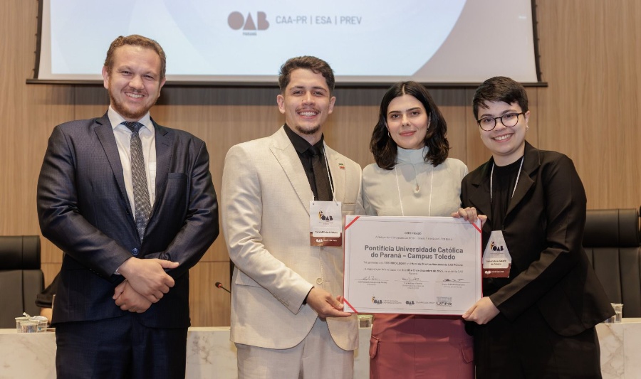 Curso de Direito da PUCPR Toledo obtém segundo destaque do ano em júri simulado