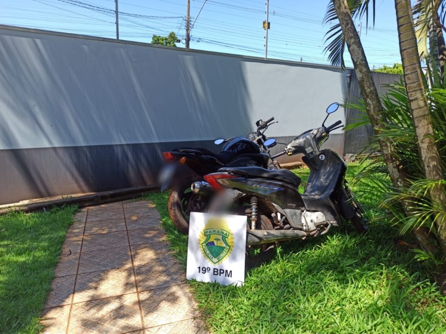 Mais duas motos furtadas em Toledo são recuperadas pela PM em Mercedes