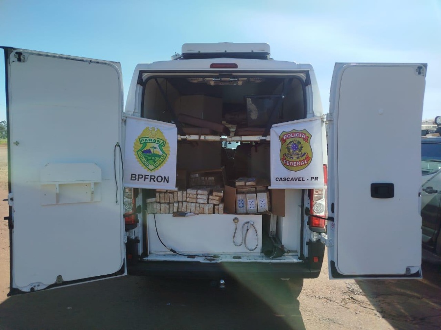 Operação na BR-277 apreende 220 kg de crack e leva à prisão de dois suspeitos em Céu Azul