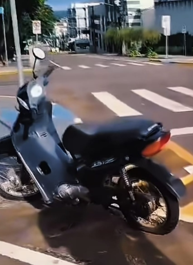 Honda Biz furtada na véspera de Natal é recuperada pela Guarda Municipal no Centro de Toledo