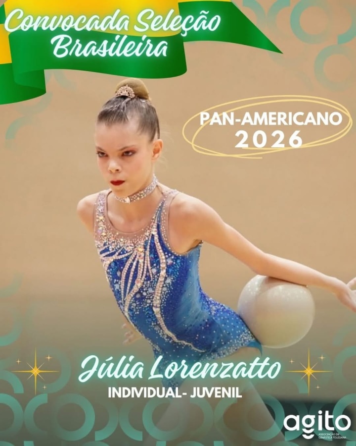 Ginastas de Toledo são convocadas para seletiva da Seleção Brasileira de Ginástica Rítmica