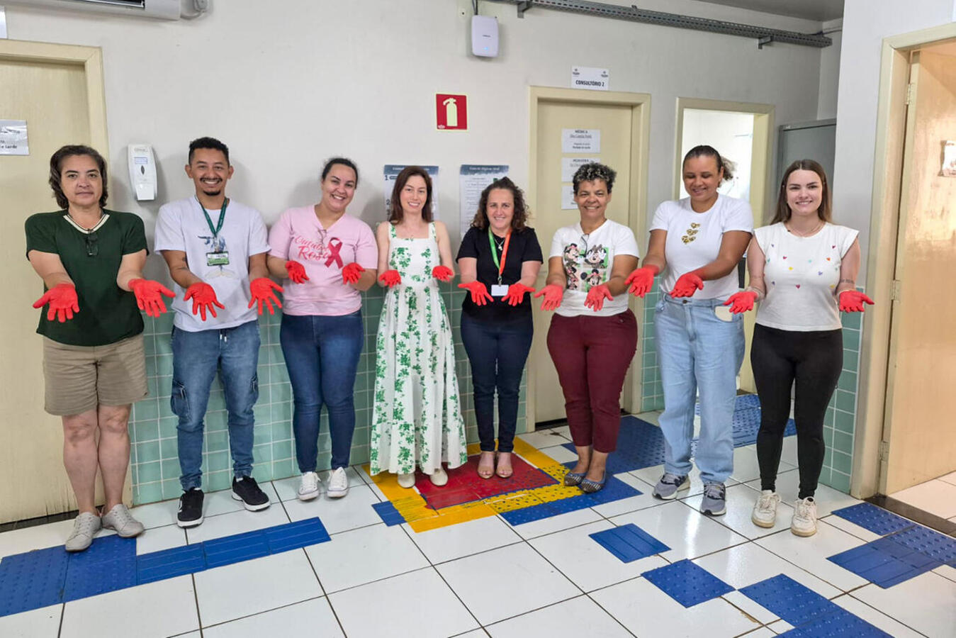 Equipe do Centro de Saúde participa de atividade sobre higienização de mãos