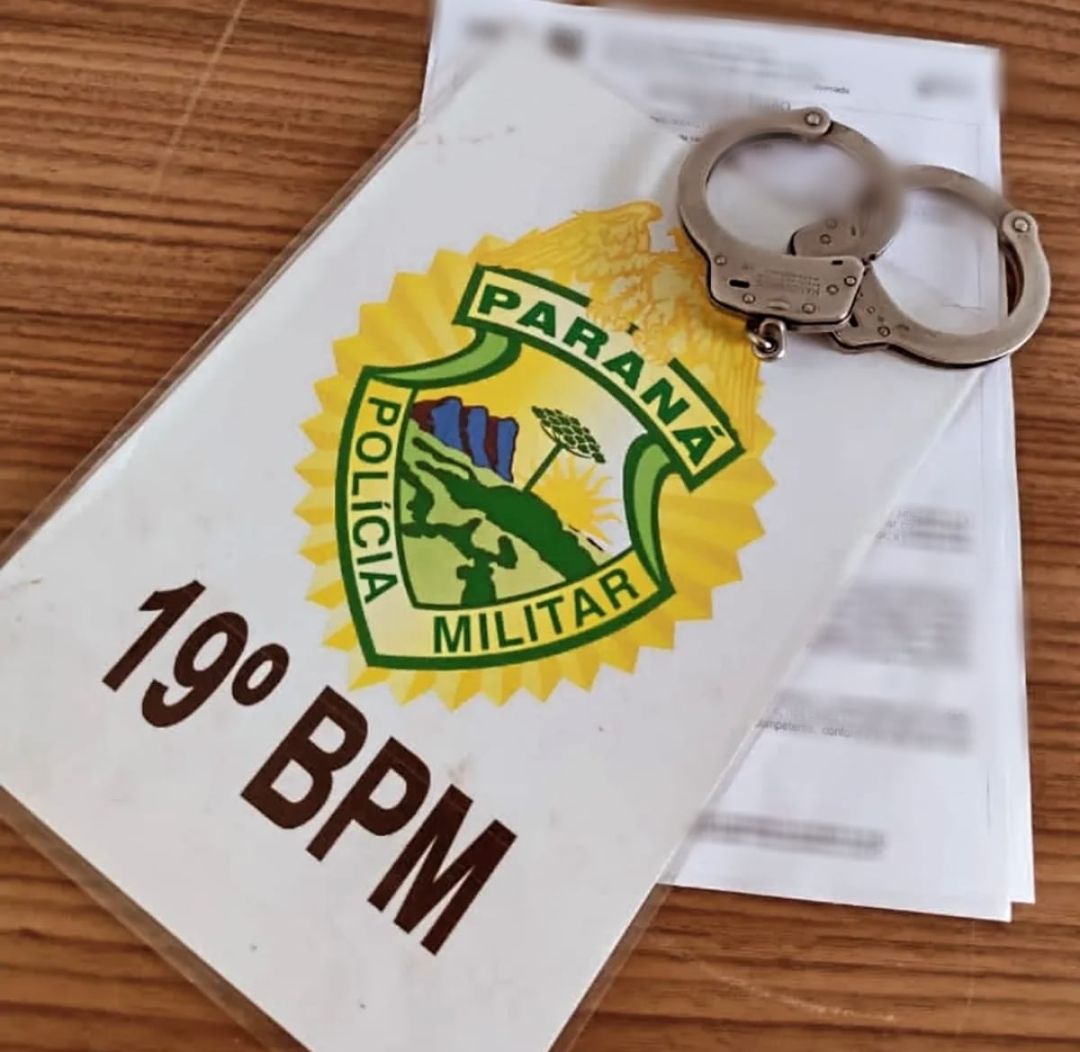 Homem com mandado de prisão em aberto é preso pela Rocam no interior de Toledo