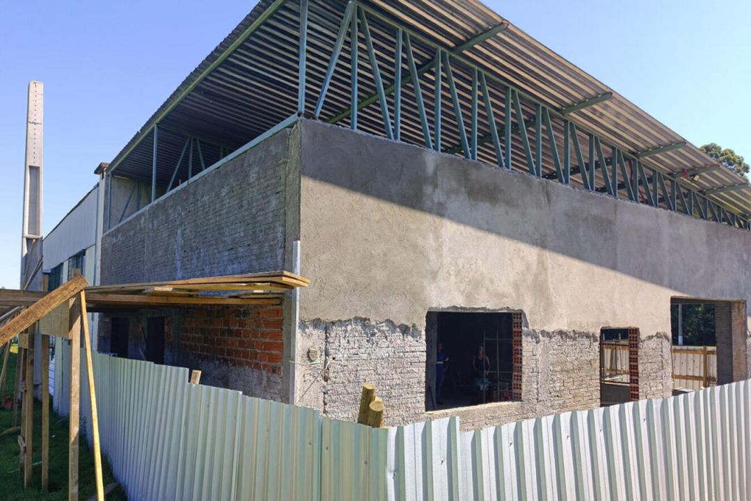 Obras da nova cozinha da Associação Ouro e Prata estão em estágio avançado