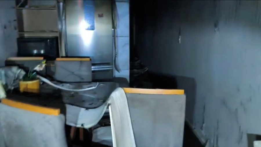 Incêndio destrói residência em Ouro Verde do Oeste; veja o vídeo