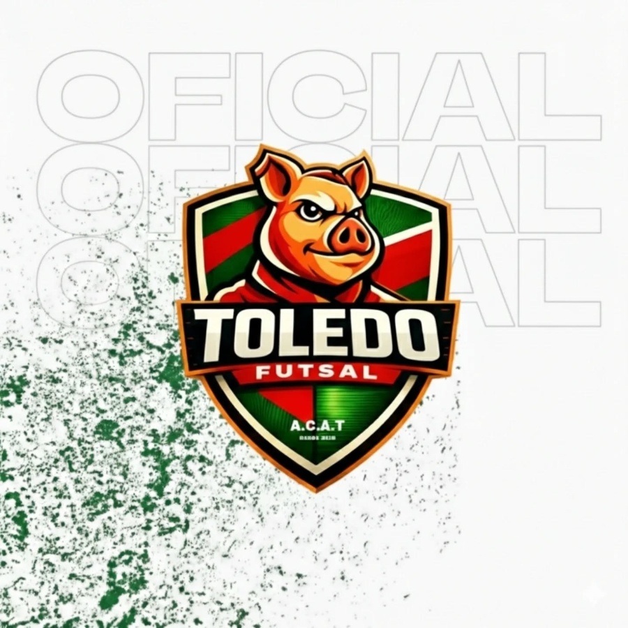 Toledense Futsal muda de nome, lança novo escudo e vira ACAT Toledo Futsal