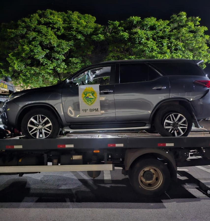 Caminhonete furtada em Cascavel é recuperada em Toledo após perseguição