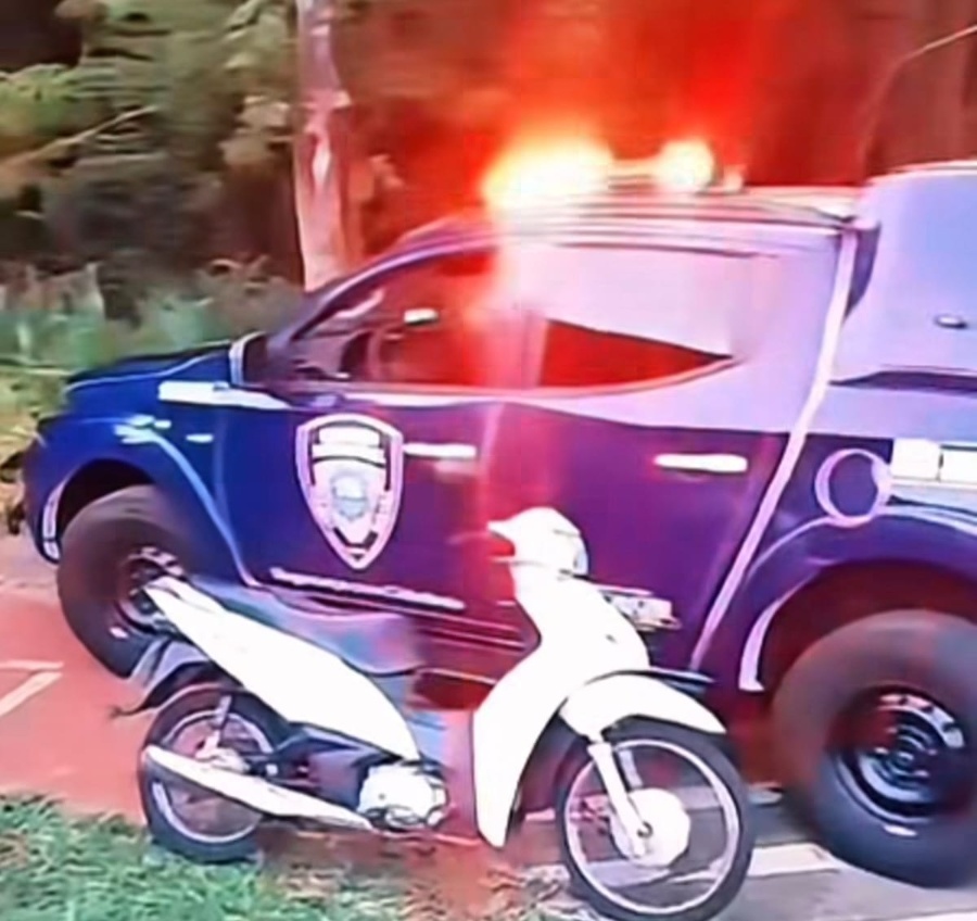 Biz furtada é encontrada abandonada em área de mata na região da Sanga Panambi