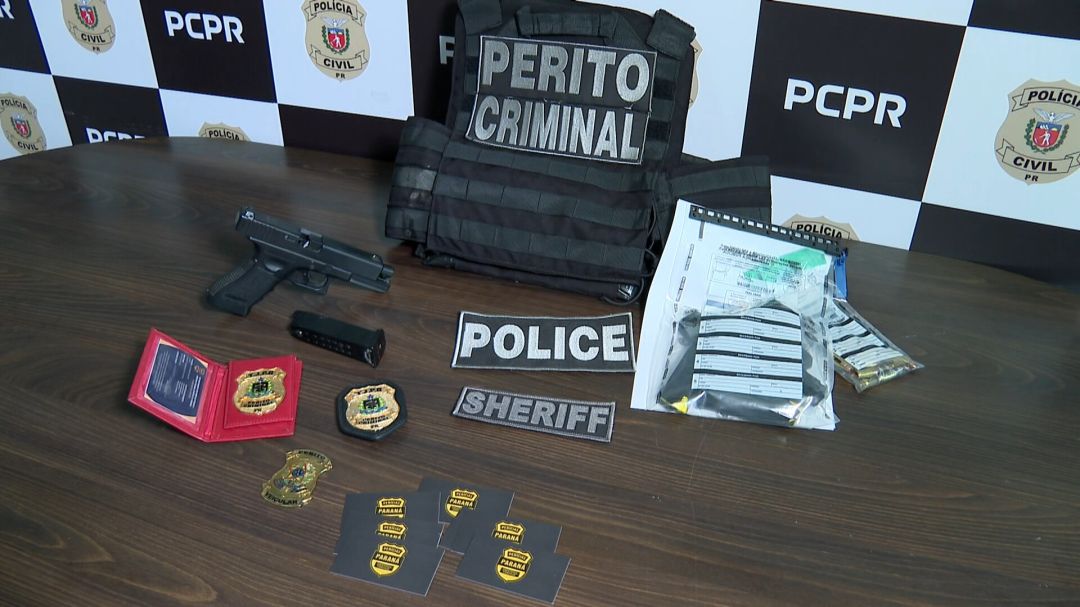 Polícia prende homem que se passava por perito do Tribunal de Justiça para aplicar golpes e não pagar conta em restaurantes no PR