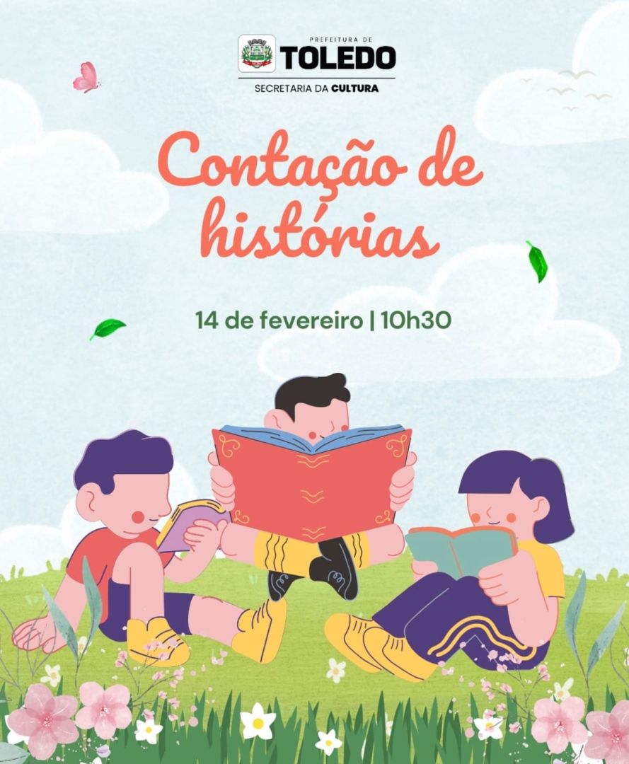 Contação de histórias será realizada neste sábado (14) na Biblioteca Pública Municipal de Toledo