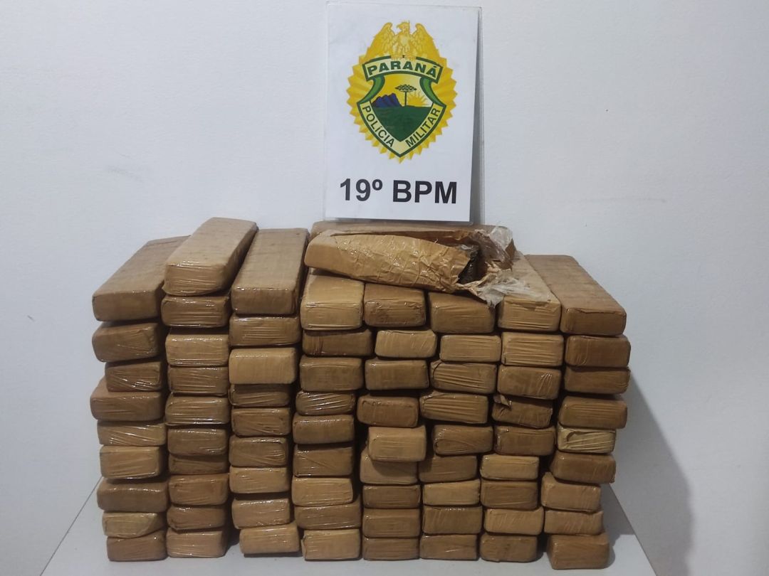 ROTAM prende casal com mais de 57 quilos de maconha após perseguição em Toledo