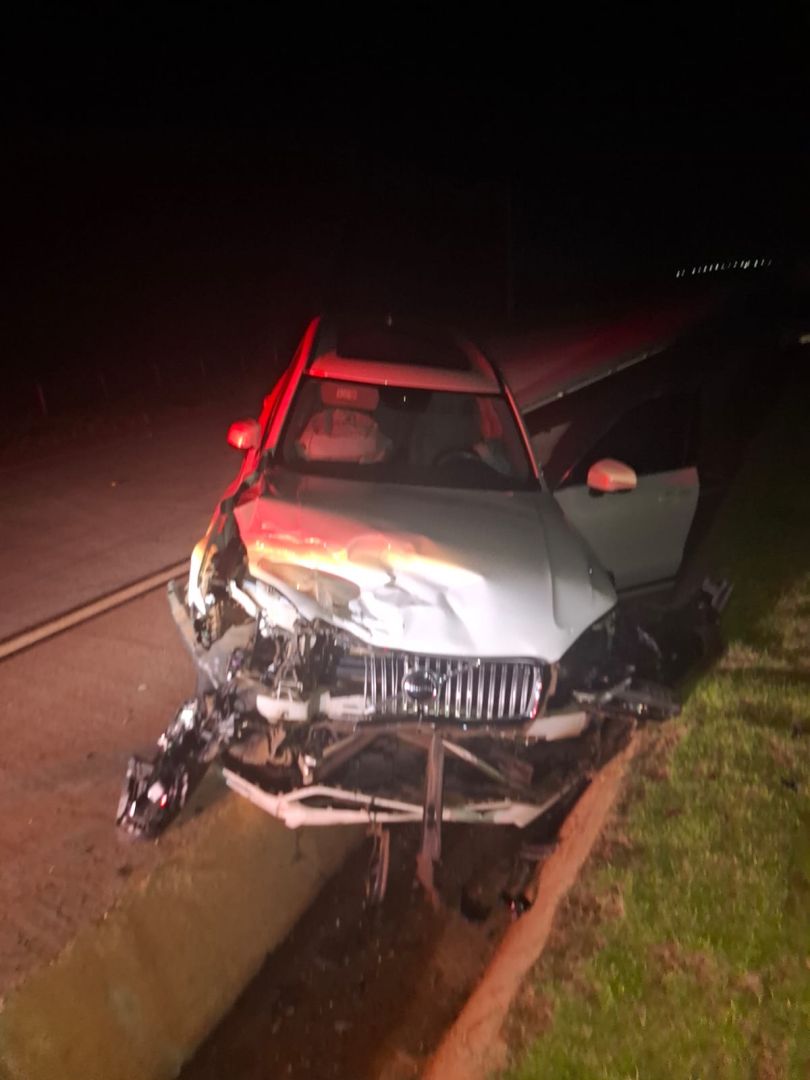 Acidente na PR-180 envolve carro de Toledo e deixa passageiro ferido em Goioerê