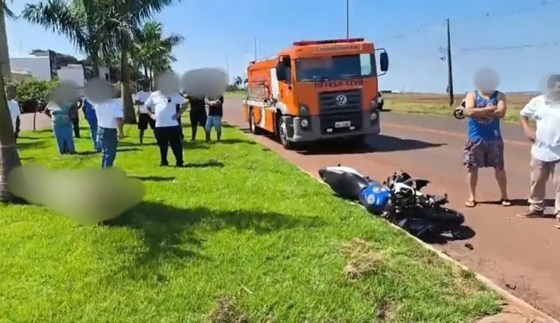 Motociclista morre após colidir na traseira de carro na PR-574, em Cafelândia