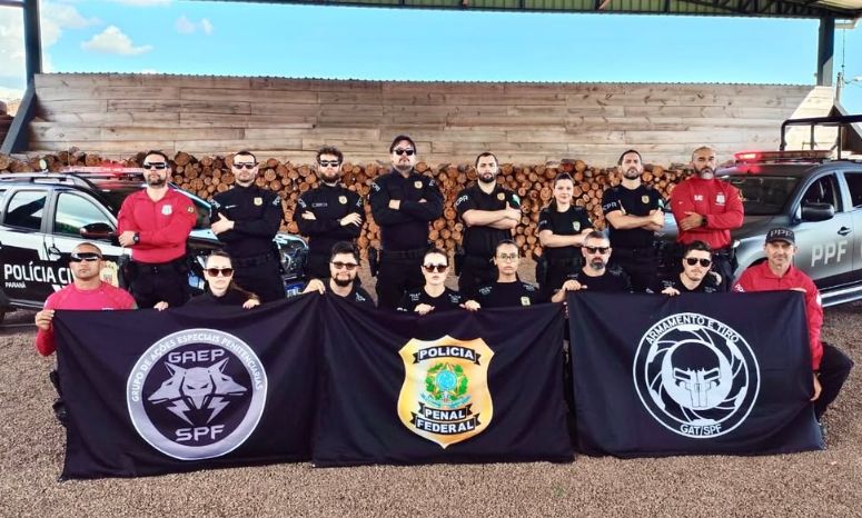 Nucria de Cascavel participa de instrução de tiro técnico-operacional com a Polícia Penal Federal