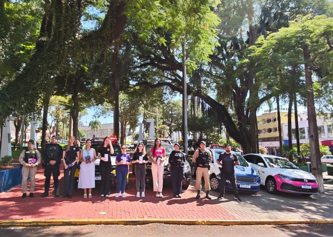 Violência contra a mulher mobiliza blitz educativa voltada à conscientização em Toledo