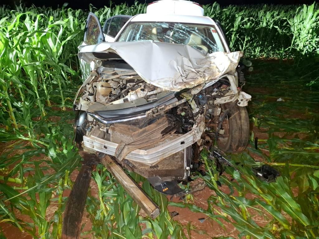 Acidente deixa cinco feridos na PR-182, em Palotina