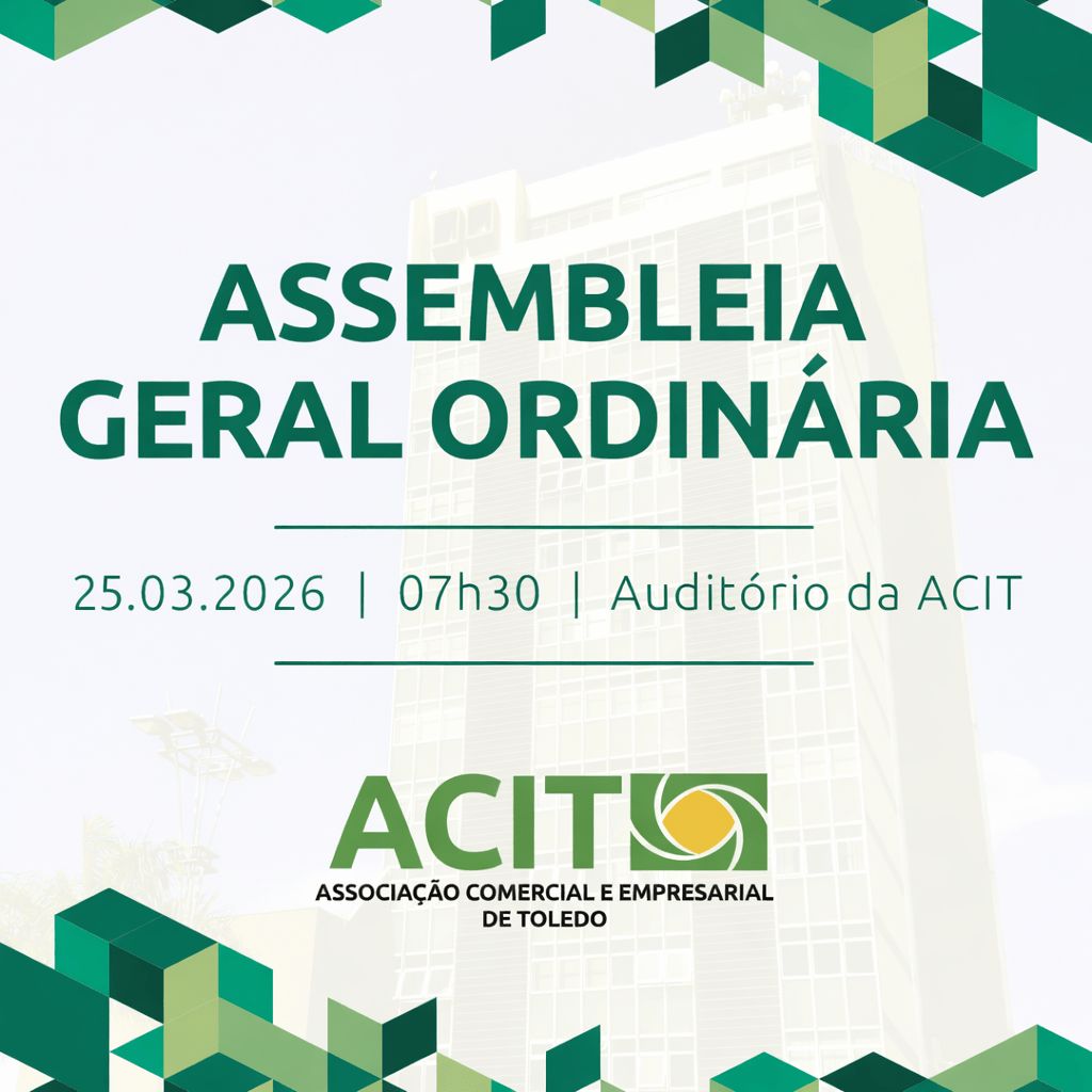 ACIT realizará Assembleia Geral Ordinária no dia 25 de março