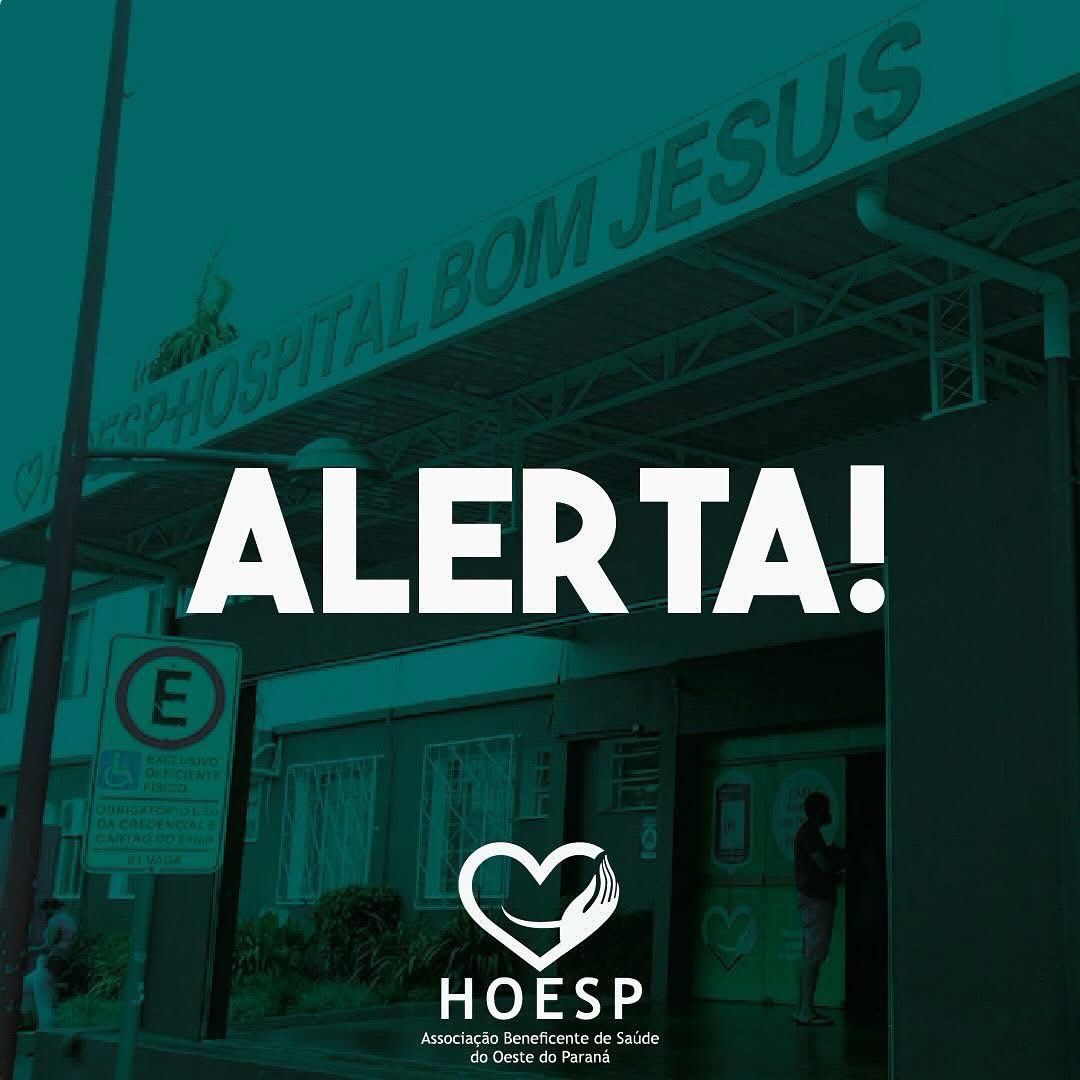 Hoesp - Hospital Bom Jesus alerta sobre golpe envolvendo pedidos de dinheiro a familiares de pacientes