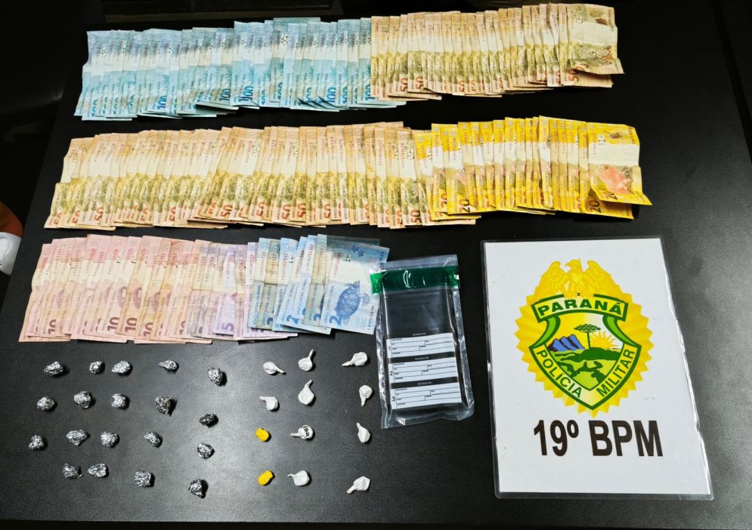 Mulher é flagrada com crack, cocaína e ecstasy e acaba presa no bairro Pinheirinho