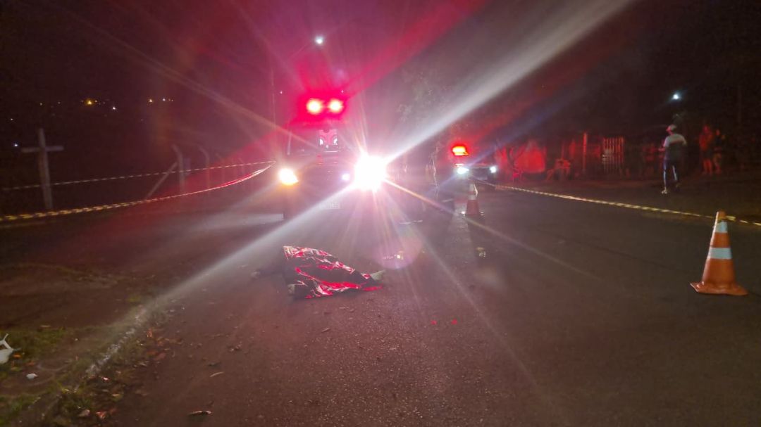 Homem morto a tiros no meio da rua, em Cascavel