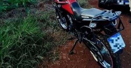 Honda XRE 190 furtada é localizada poucas horas após o crime em Toledo