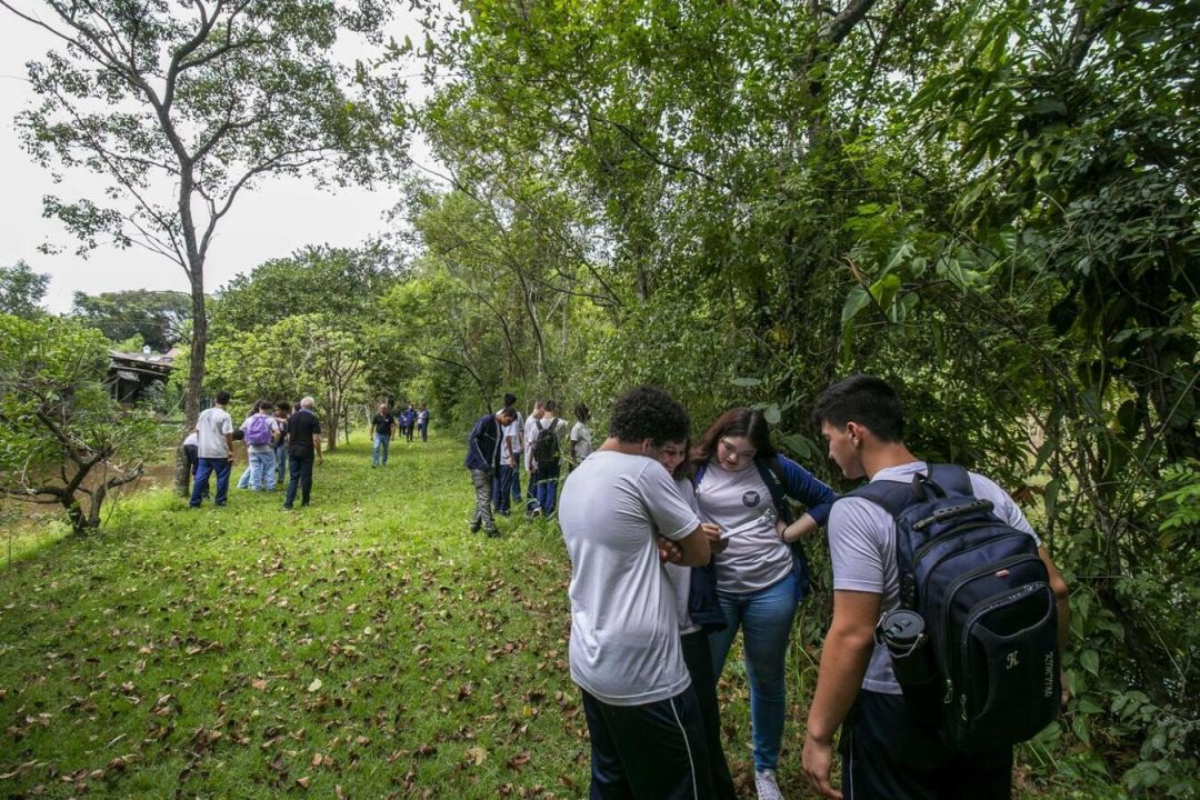 Projeto 'Rio com Vida' leva jovens do Colégio Novo Horizonte para conhecer a Sanga Pyahu