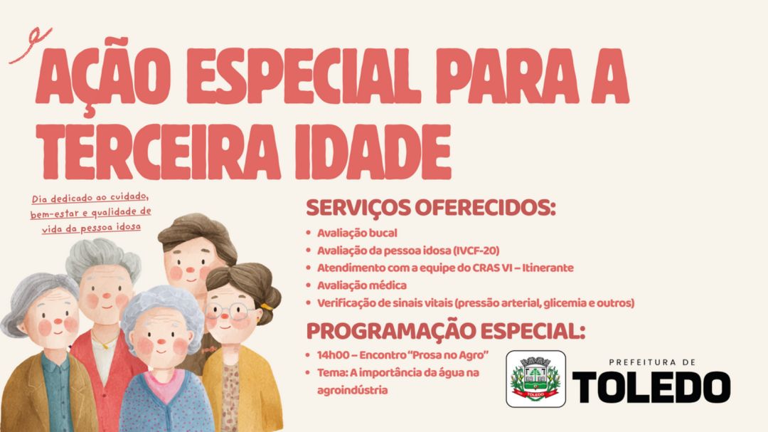 Nesta quinta-feira (26), Vila Nova recebe ação voltada à terceira idade