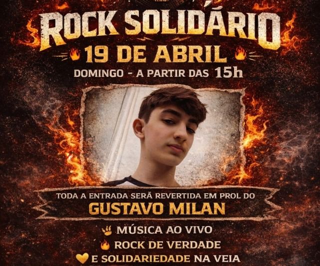 Rock Solidário em Toledo vai arrecadar recursos para família de Gustavo Milan, vítima de acidente com viatura da PM