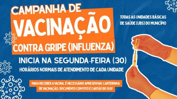 Toledo inicia campanha de vacinação contra Influenza na segunda-feira (30)