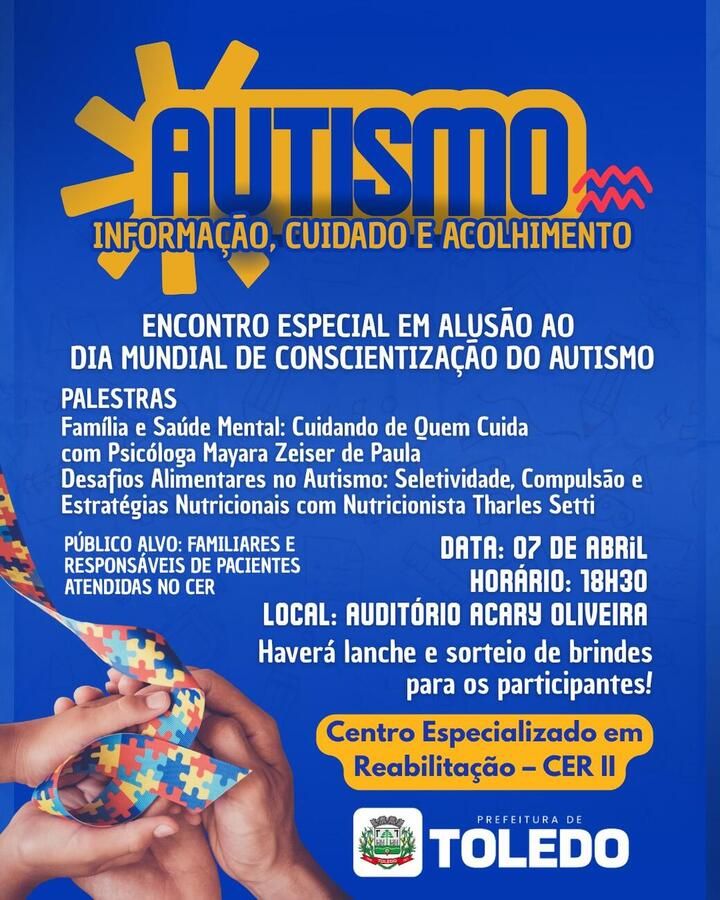 Secretaria da Saúde promove encontro para familiares de crianças autistas do CER II
