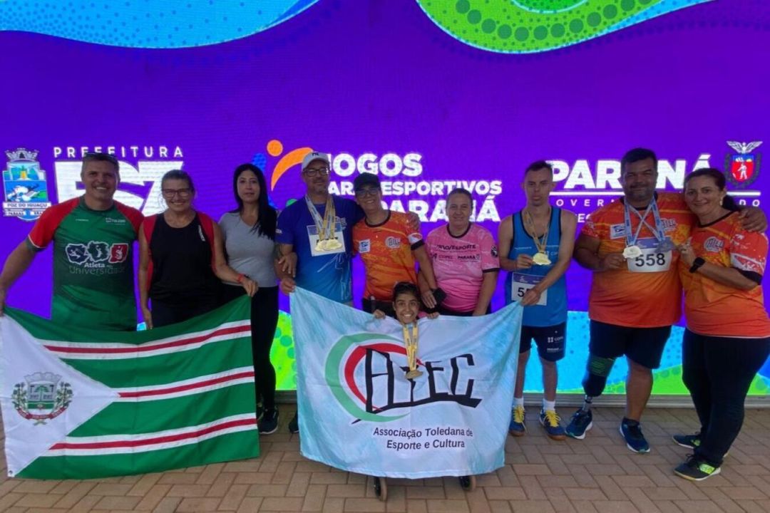 Toledo volta com 9 medalhas da 2ª etapa dos Jogos Paradesportivos do Paraná