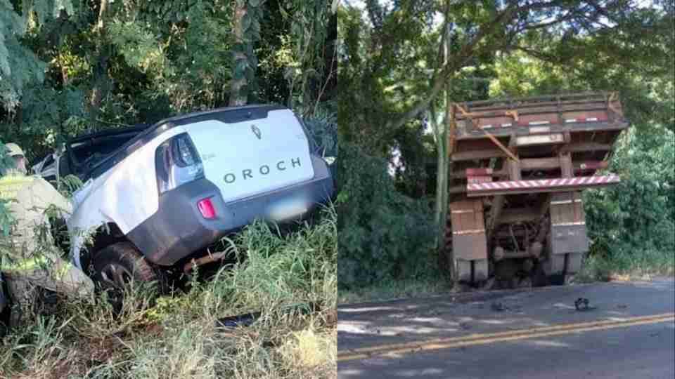 Três pessoas morrem em grave acidente na PR-082