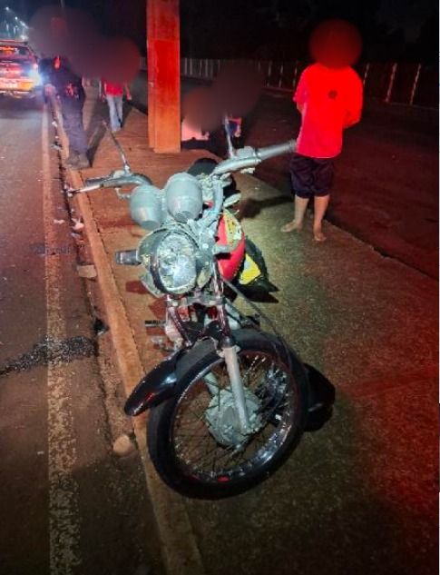 Dois ficam feridos após batida entre moto e carro em Toledo