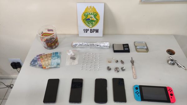 Ação da PM termina com prisões e apreensão de drogas no Jardim Europa, em Toledo