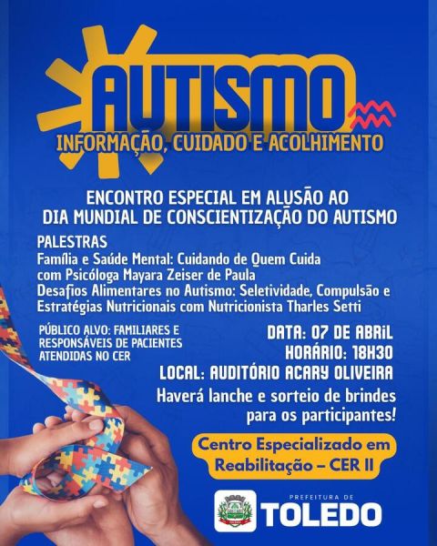 Secretaria da Saúde promove encontro para familiares de crianças autistas do CER II