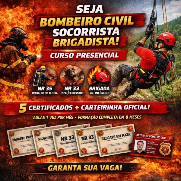 Última semana para garantir vaga no curso de Bombeiro e Socorrista em Toledo