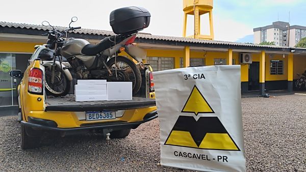 BPRv apreende eletrônicos avaliados em mais de R$ 71 mil na PR-585, em Toledo