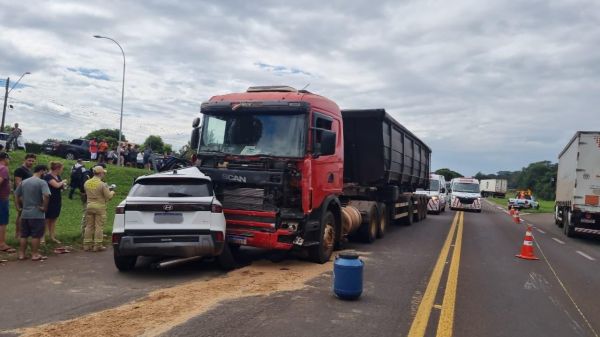 Menina de sete anos de Toledo morre em grave acidente na BR-277, em Céu Azul; mãe está em estado grave