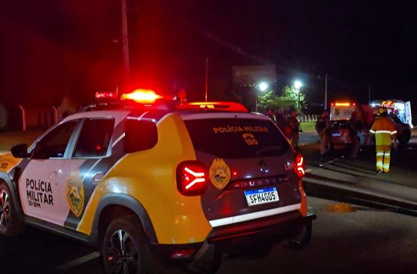 Motorista é morto com tiro na cabeça e carro capota na PR-090