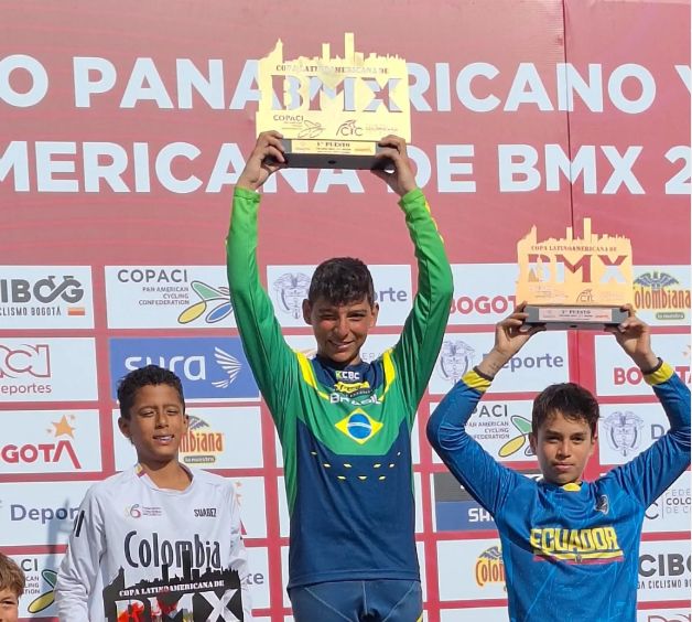 Jovem de Toledo, Heitor Isaque é Campeão Pan-americano de BMX na Colômbia