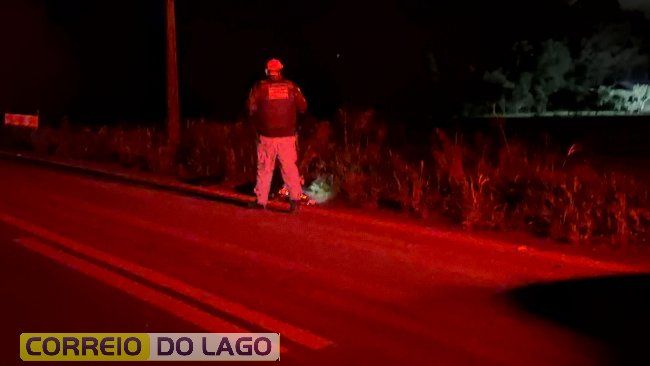 Homem morre atropelado na PR-495 entre Entre Rios do Oeste e Santa Helena