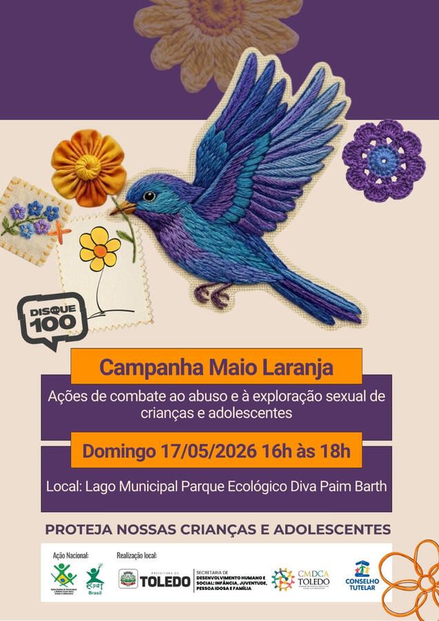 Toledo promove ações do Maio Laranja para combate ao abuso infantil