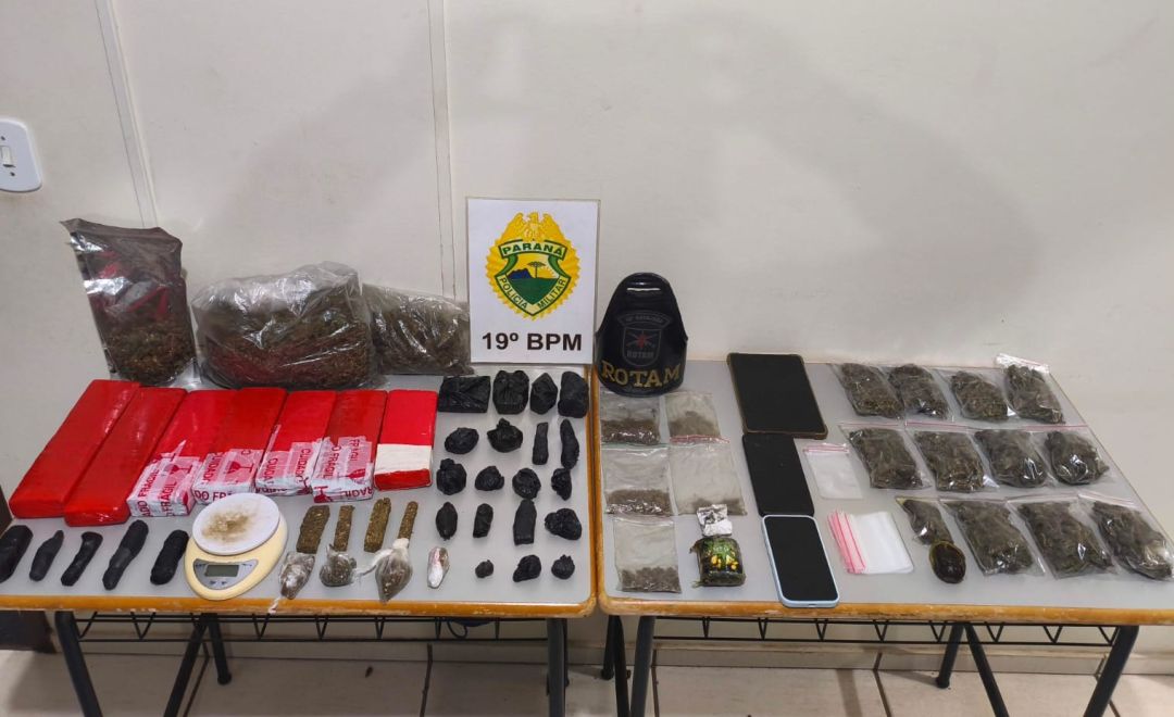 Homem é preso com mais de 5 kg de drogas em operação policial em Toledo
