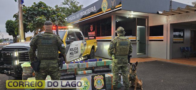 Polícia Militar, PF e BPFRON encontram droga em residência vazia e apreendem quase uma tonelada de maconha no interior de Santa Helena