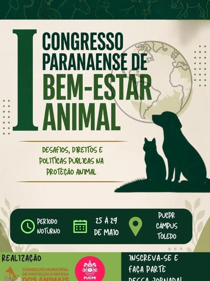 Vem aí o primeiro Congresso Paranaense de Bem-Estar Animal