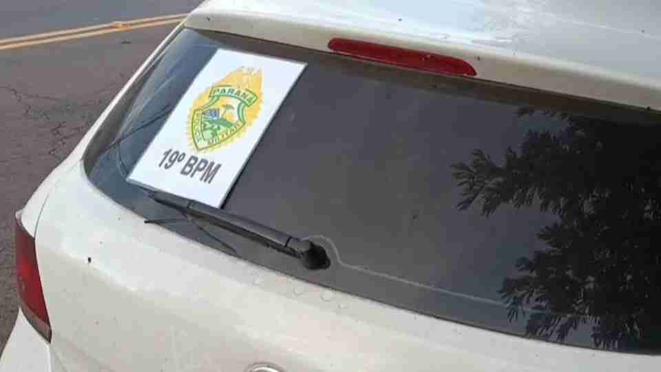 Carro furtado em Cascavel é localizado pela ROCAM no distrito de Ouro Preto