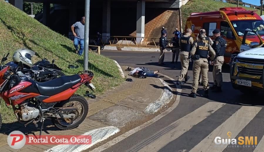 Jovem morre após fugir da polícia e bater moto em Santa Terezinha de Itaipu