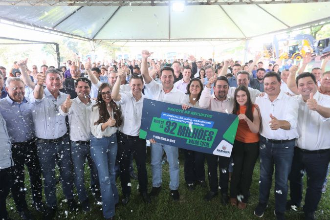 Governo do Estado anuncia R$ 19,7 milhões para pavimentação rural em Ouro Verde do Oeste
