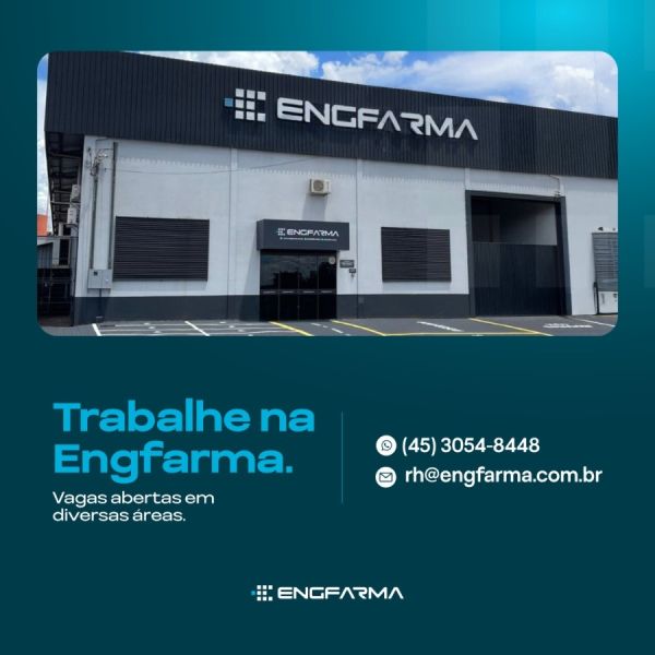 Engfarma abre 3 vagas de emprego em Toledo
